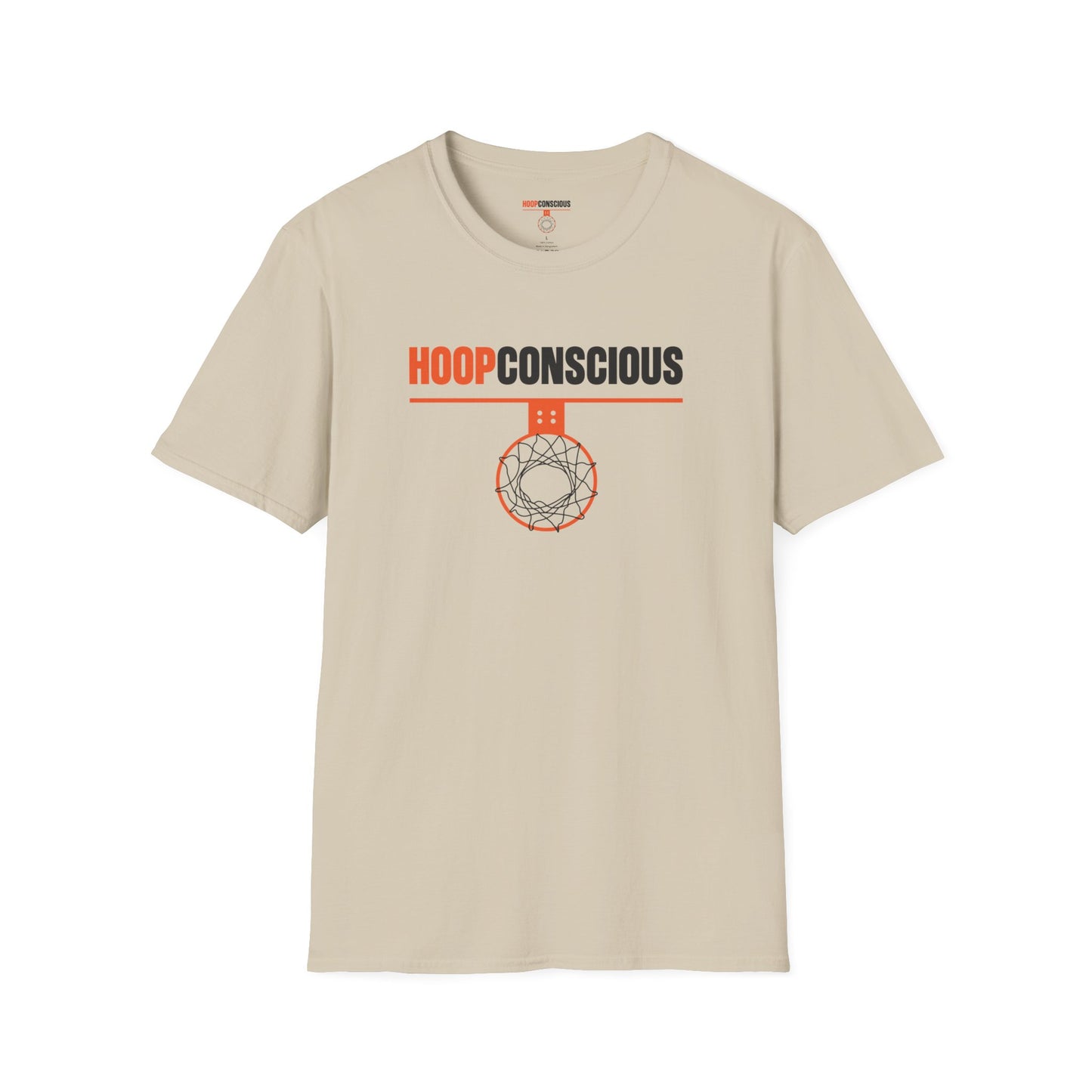 Hoop Conscious Unisex T-Shirt Sand Color - Hoop Conscious