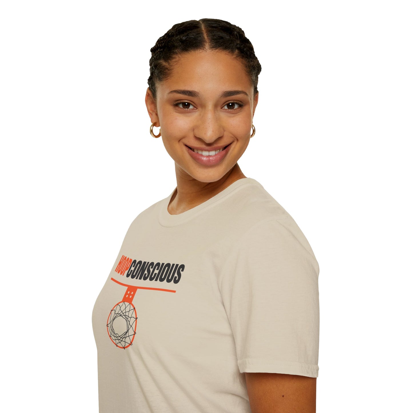 Hoop Conscious Unisex T-Shirt Sand Color - Hoop Conscious