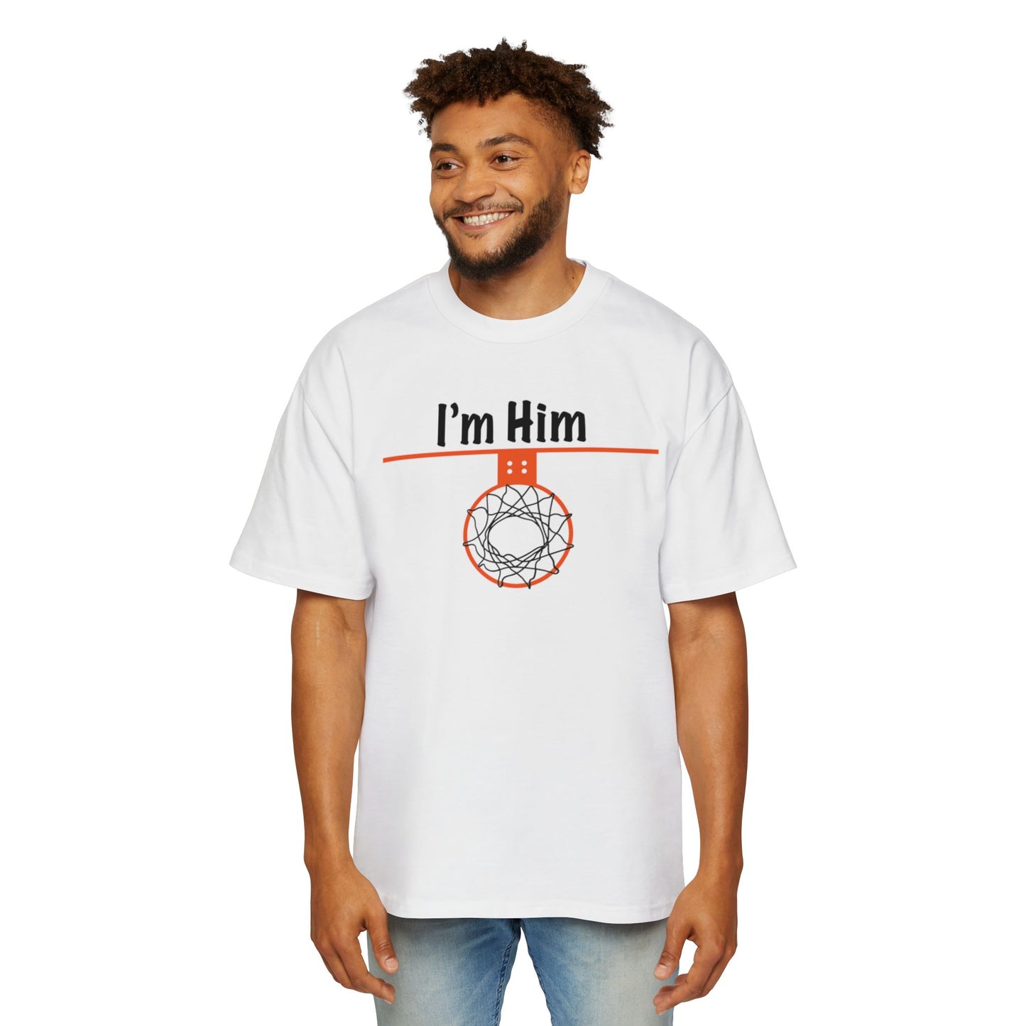 Men's I'm Him Heavy Oversized Tee - Hoop Conscious