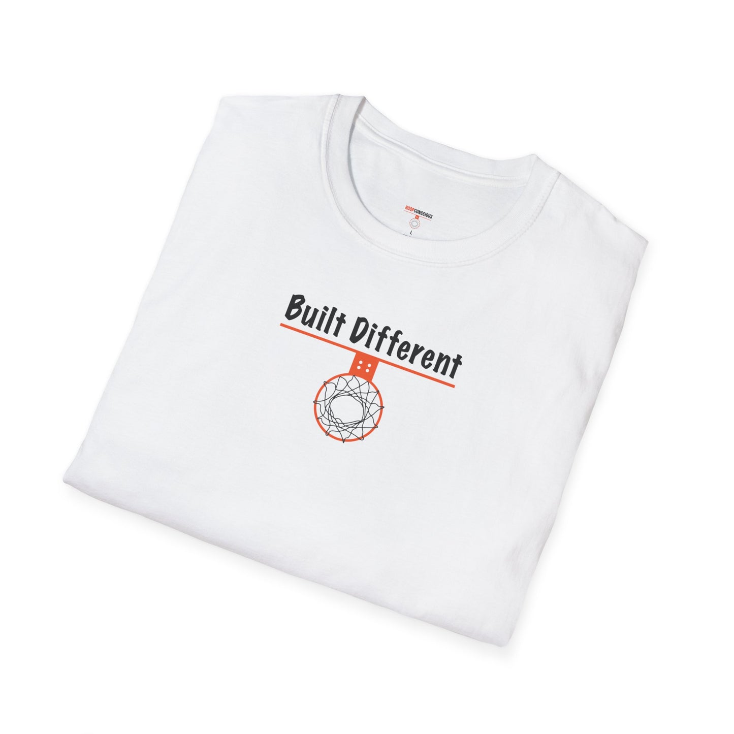 Built Different Unisex Softstyle T-Shirt - Hoop Conscious
