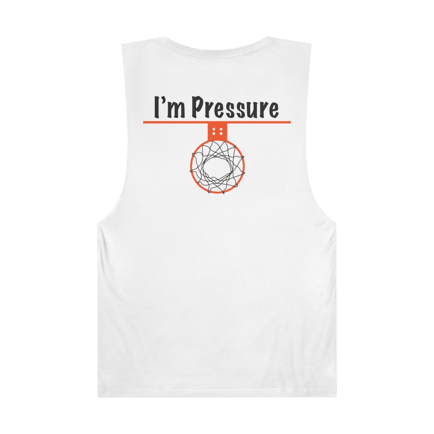 Comfy I'm Pressure Unisex Basketball Tank Top Back Style - Hoop Conscious