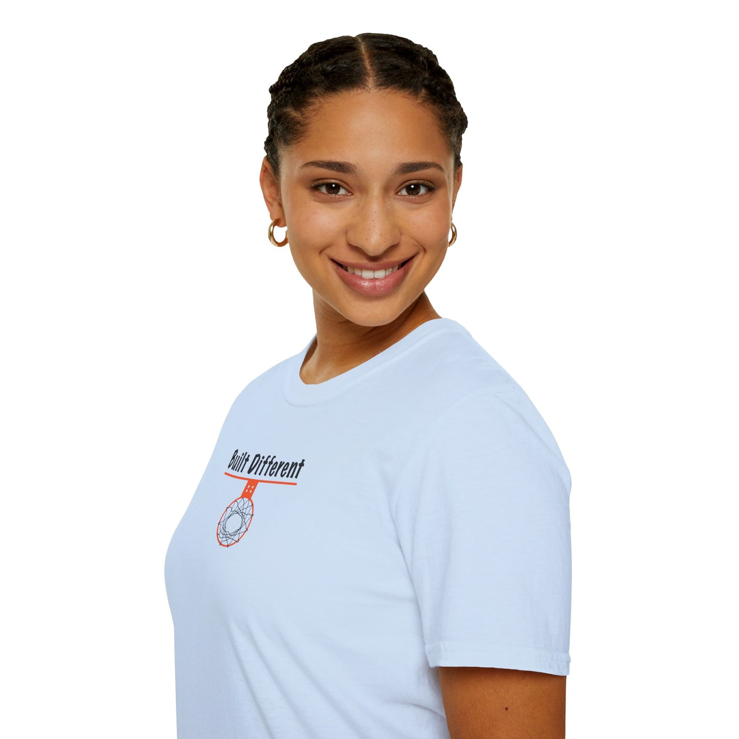 Built Different Unisex Softstyle T-Shirt - Hoop Conscious