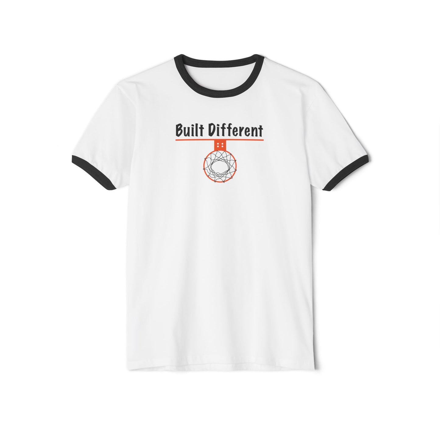 Built Different Unisex Ringer T-Shirt - Hoop Conscious