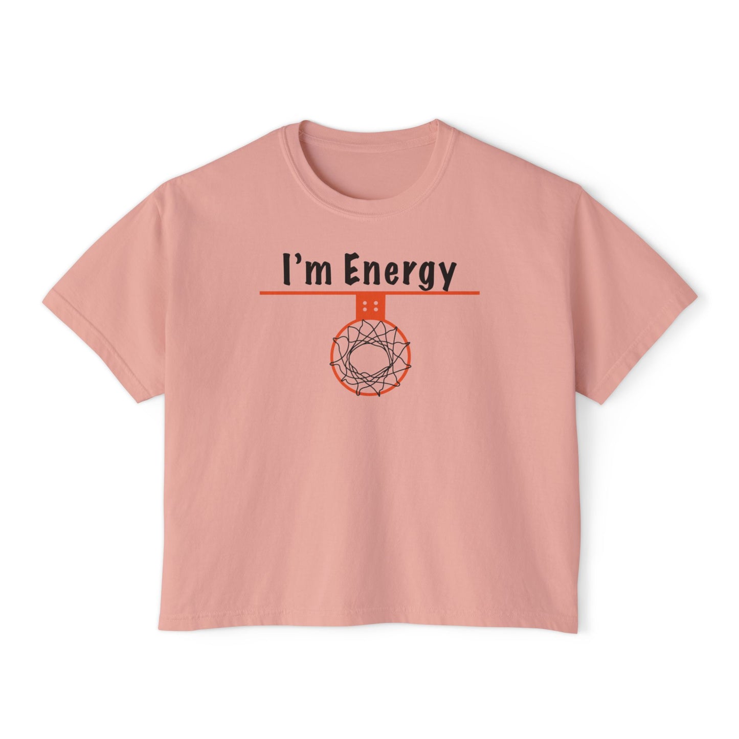 Energy Vibes Women's Boxy Tee - Hoop Conscious