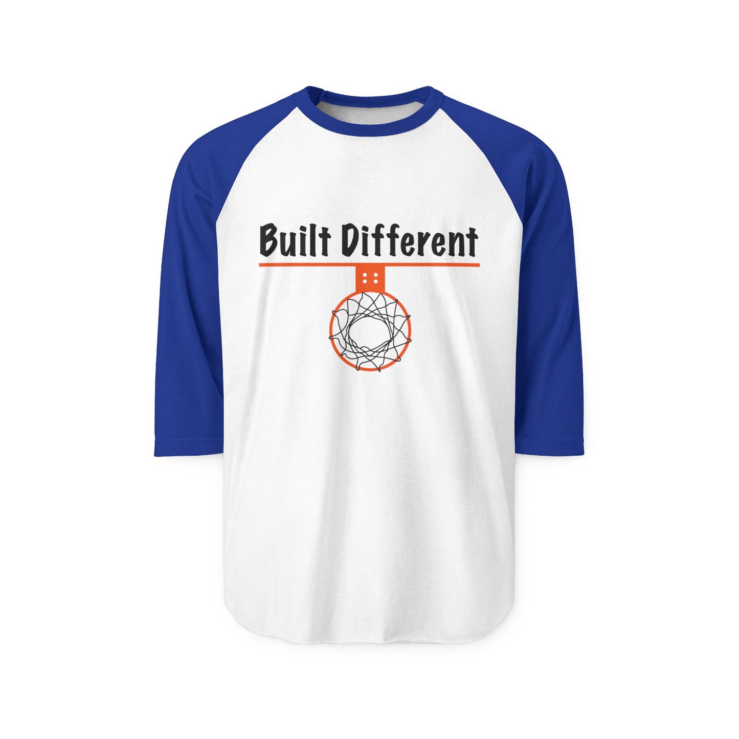 Comfy Built Different - Unisex Three-Quarter Sleeve Raglan ShirtPerfect for Sports Fans - Hoop Conscious