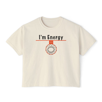 Energy Vibes Women's Boxy Tee - Hoop Conscious