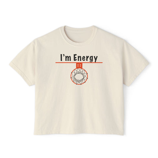 Energy Vibes Women's Boxy Tee - Hoop Conscious