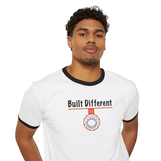 Built Different Unisex Ringer T-Shirt - Hoop Conscious