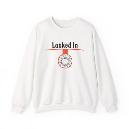 Comfy Locked In Basketball Crewneck Sweatshirt - Hoop Conscious