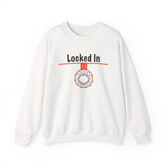 Comfy Locked In Basketball Crewneck Sweatshirt - Hoop Conscious