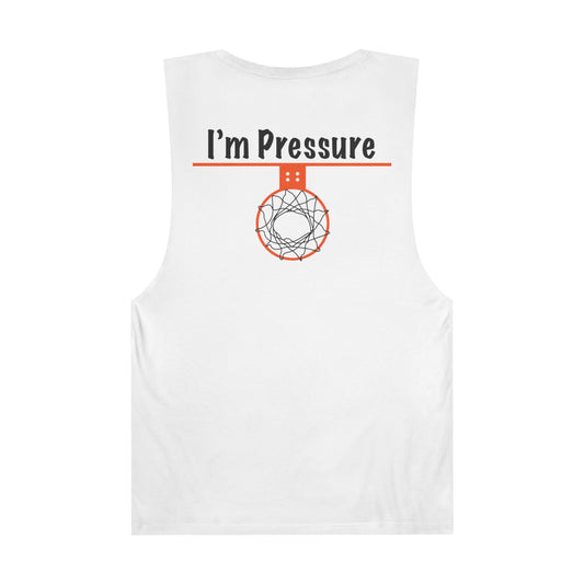 Comfy I'm Pressure Unisex Basketball Tank Top Back Style - Hoop Conscious