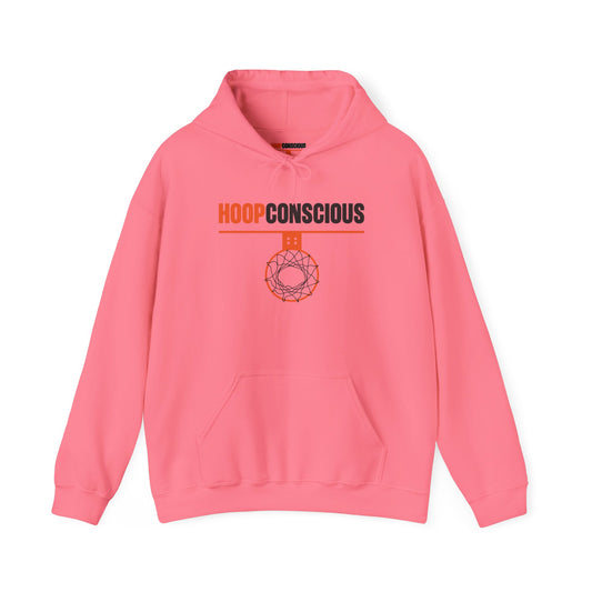 Colorful Hoop Conscious Hoodie for Gym Lovers, Safety Pink - Hoop Conscious
