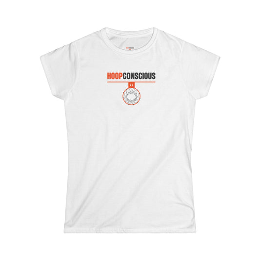 Comfy Hoop Conscious Basketball Inspired Women's Softstyle Tee - Hoop Conscious