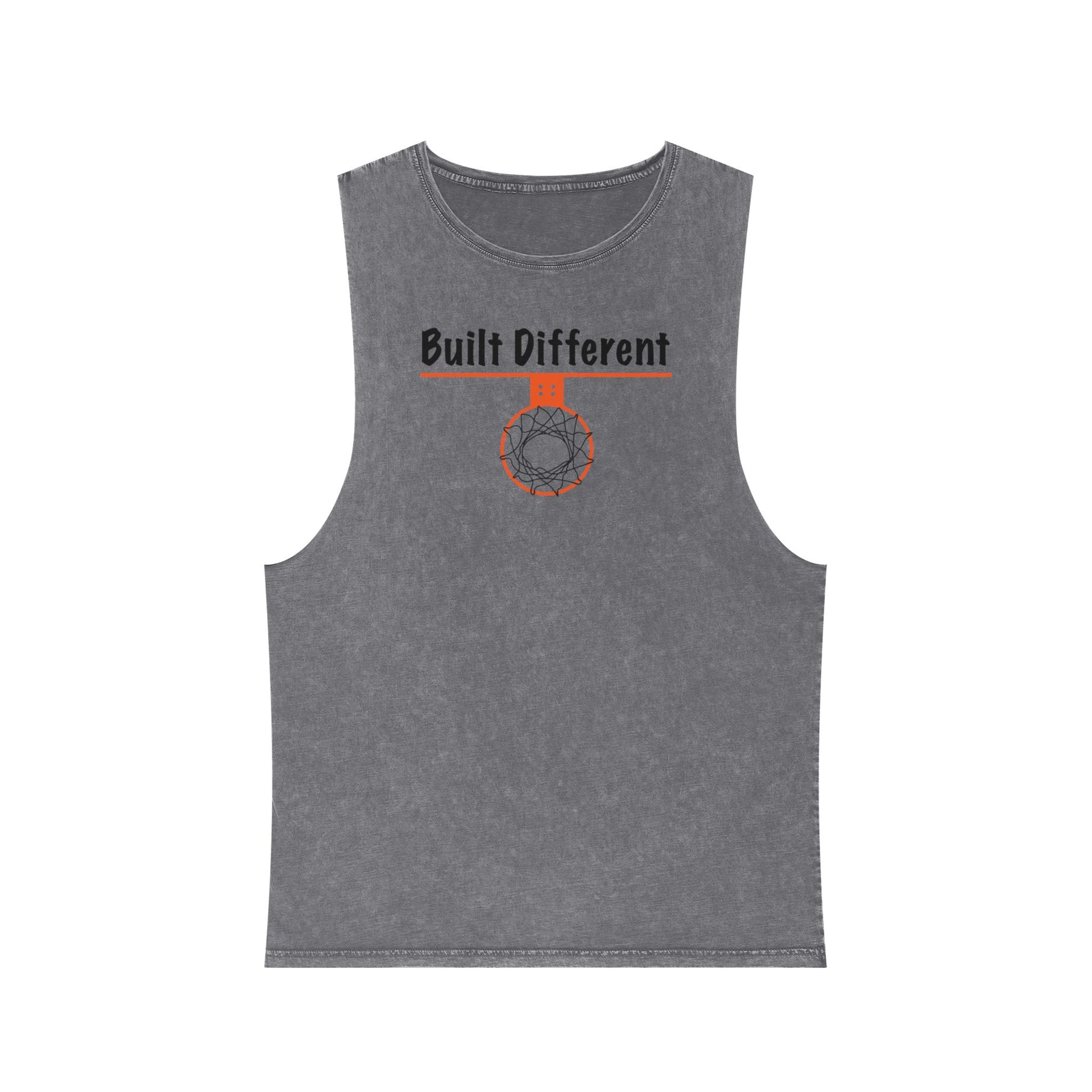 Comfy Built Different Stonewash Tank Top - Hoop Conscious